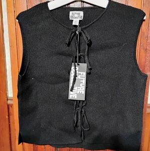 Future Collective Black Sleeveless Top